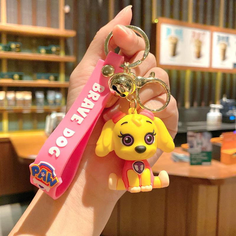 Animated Cute Puppy Ground Marketing Stall Keychain Couple Bag Car Key Chain Small Gift