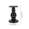 Resin Pillar Candle Holder Ornament for Halloween Elegant Desktop Decoration
