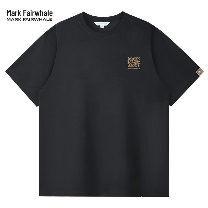 Mark Fairwhale Men s Loose Fit Embroidered Crew Neck T-Shirt XXL
