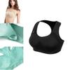 Women Breathable Padded Sports Bra With Hollow Out Design And Pure Color