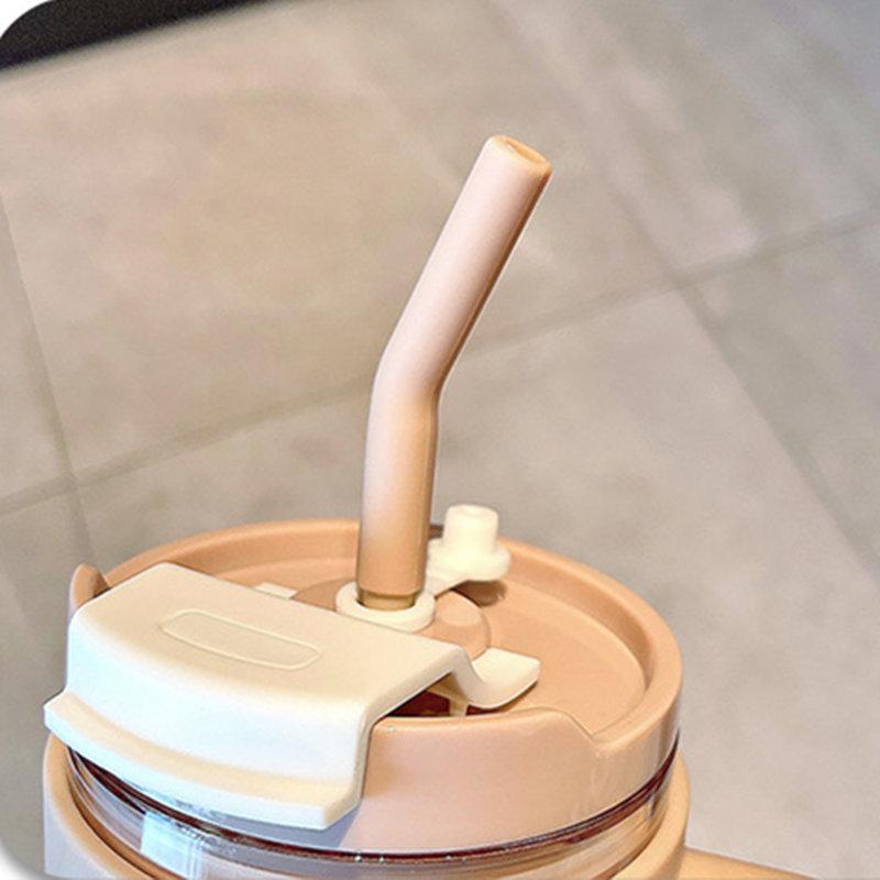 Gobelet avec couvercle et paille et poignée 920ML Grande capacité Tasse pour femmes adultes Tasse à café pour voyage Bouteille d'eau en plastique Sans BPA