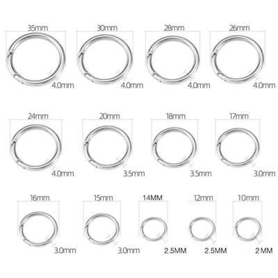 1 Piece 316 Stainless Steel Bolt Spring Ring Clasps Silver Plated For Bracelet Necklace DIY Jewelry Making Findings Accessories
