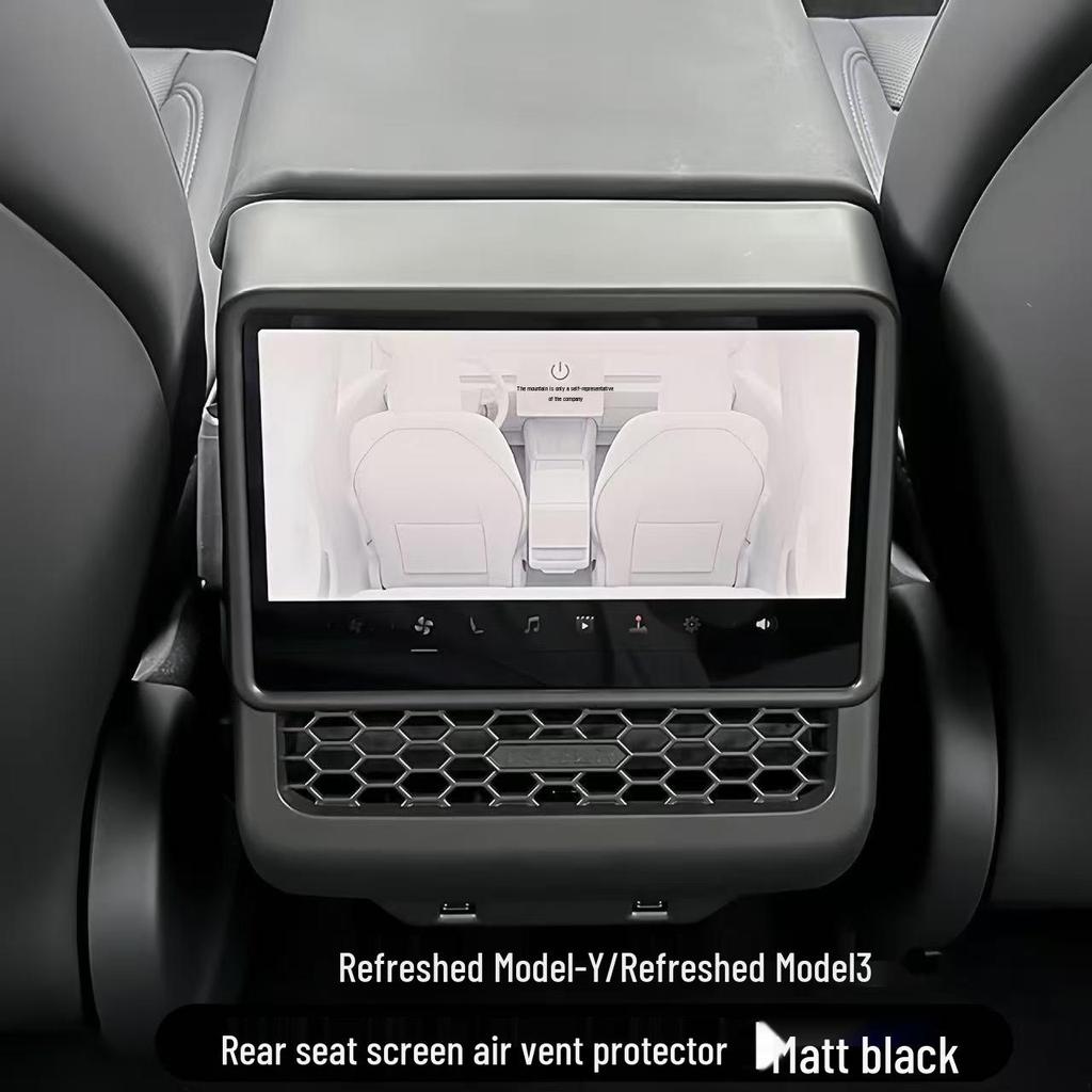 Tesla Model Y/3 Carbon Fiber Rear AC Vent Protector Cover