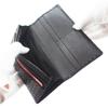 Long Billfold Black Deerskin X Black Woven Pattern [Indenya] Wallet, M, 2109-01-158, Lacquer,