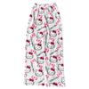 Halloween Cartoon Flannel Pajama Pants Women Winter Fleece Lounge Pants Sleep Trousers with Pockets