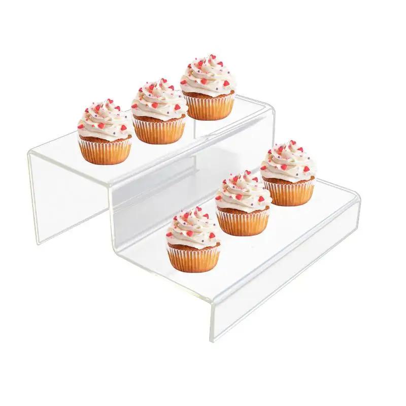 2/3 Steps Ladder Acrylic Display Stand Action Figures Toy Model Stand Riser Clear strong Shoes Display Stand Shelf Home Decor