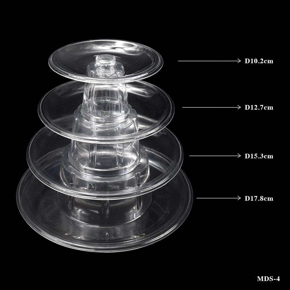 

Macaroon Tower Stand Plastic Cake Display Macaron Wedding Cupcake Holder Platter for Baby Shower Birthday Party Decoration