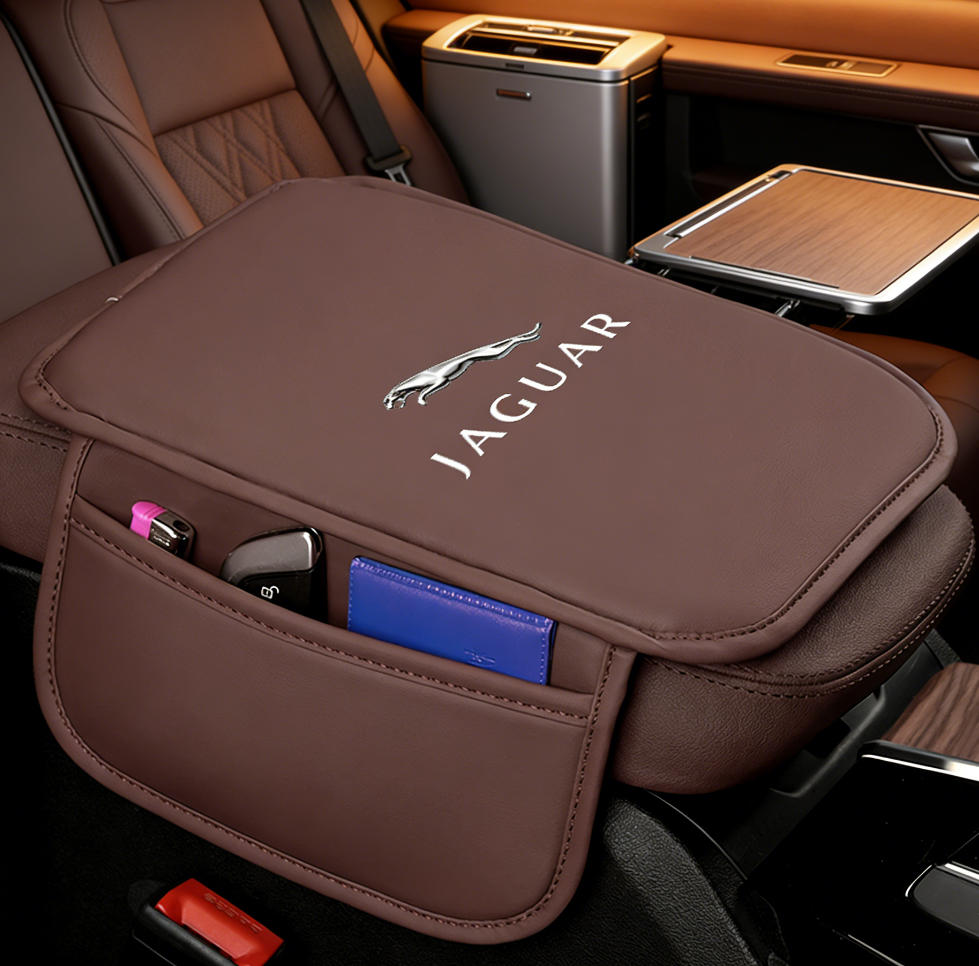Car Armrest Mats Arm Rest Cushion Interior Accessories For Jaguar XE XF XJ F-Type F-Pace XKR XEL XFL S F XK XJL sticker PP30