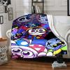 Digital Circus Blanket Comfortable Great for Picnics Seaside Office Chair Four Seasons Multipurpose Modern Gift for Travel Home Birthdays