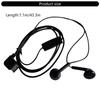 Flat Port Earbud Headphones Cord in-Ear Earphone with Microphone Earpiece for G600 D800 Smartphone Accessories
