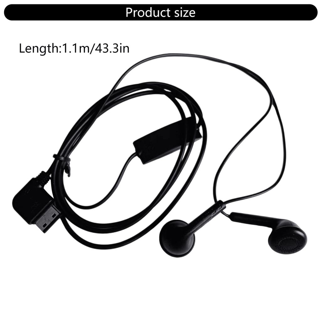 Flat Port Earbud Headphones Cord in-Ear Earphone with Microphone Earpiece for G600 D800 Smartphone Accessories