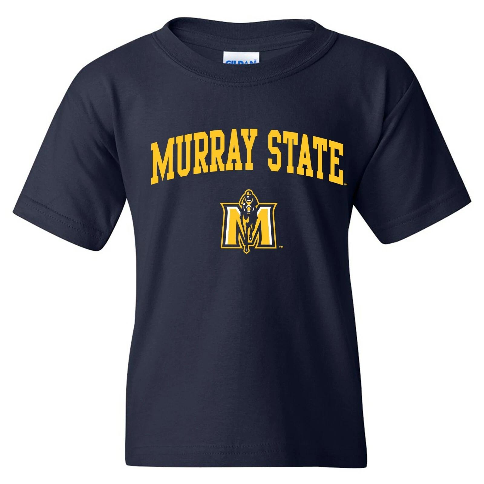 Murray State Racers Arch Logo Licensed Unisex Youth T-Shirt - Navy M