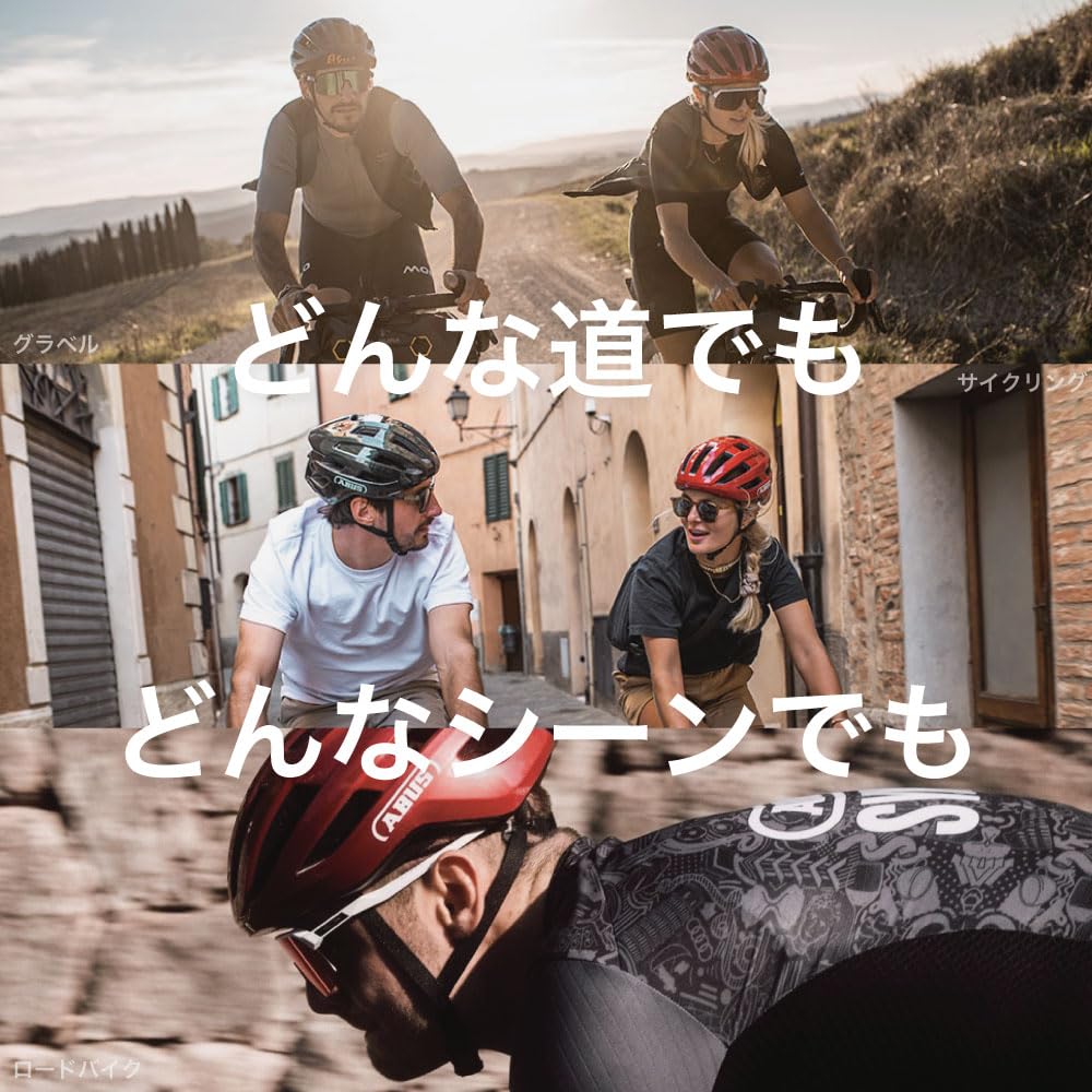 ABUS Power Dome Road Bike Made in Velvet Size M Authentic Japanese Product Helmet, Italy, Black, (54-58cm),