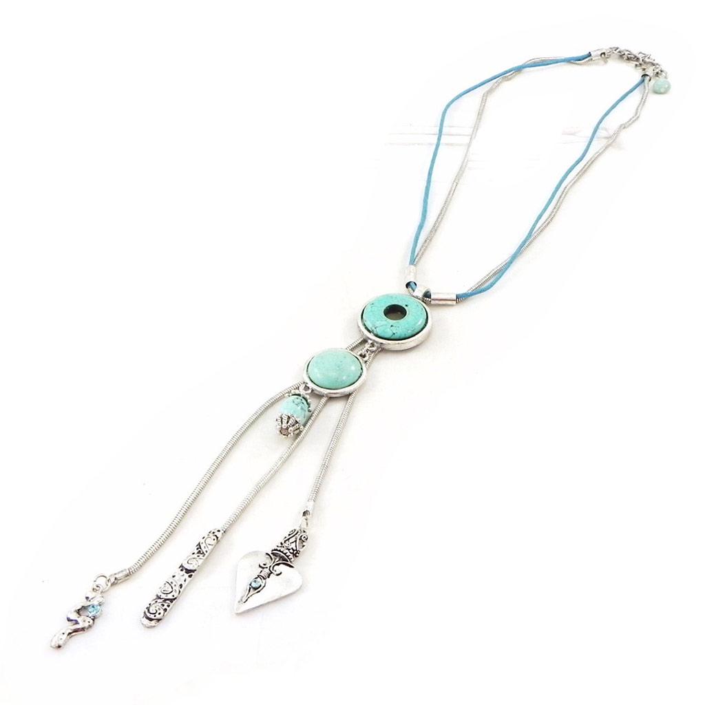 Les Trésors De Lily [I5865] - Collier Créateur 'Kilimanjaro' turquoise