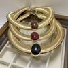 Goldene Chunky Choker Halskette Vintage Übertriebene Schlüsselbein Kette Einfache Chunky Kette Halskette Geschenk