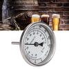 1/2" NPT Stainless Steel Pot Thermometer Metal Dial Thermometer for Brewing Beer