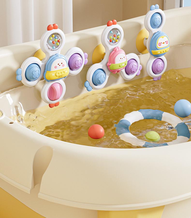 Baby Spinning Teether Toy with Suction Cup for 6-12 Month Infants