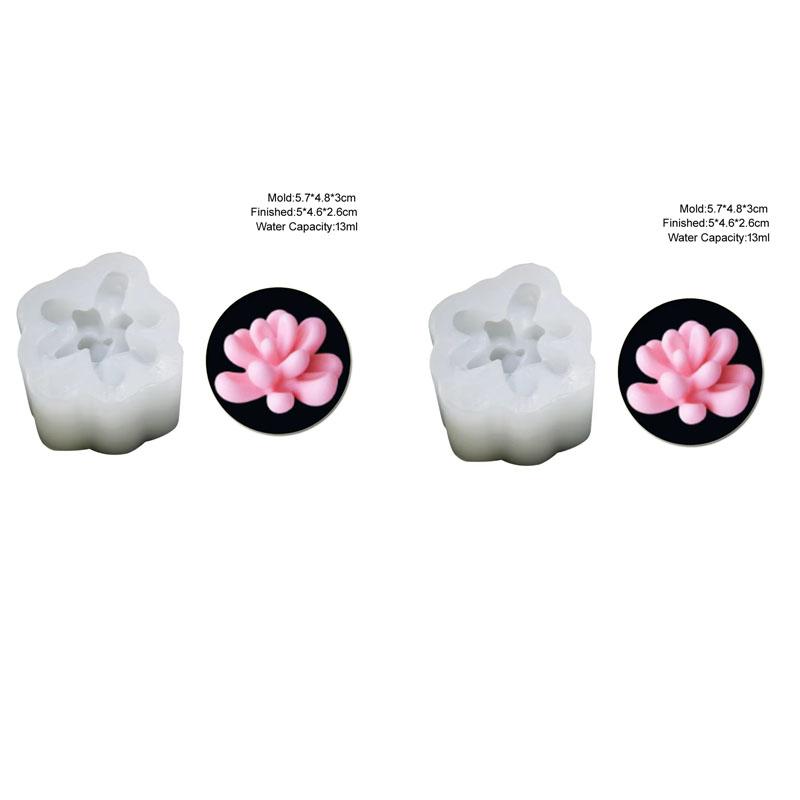 Succulent Plants Fondant Silicone Mold 3d DIY Candle Clay Resin Plaster Chocolate Wax Mould Flower Decorative Molding