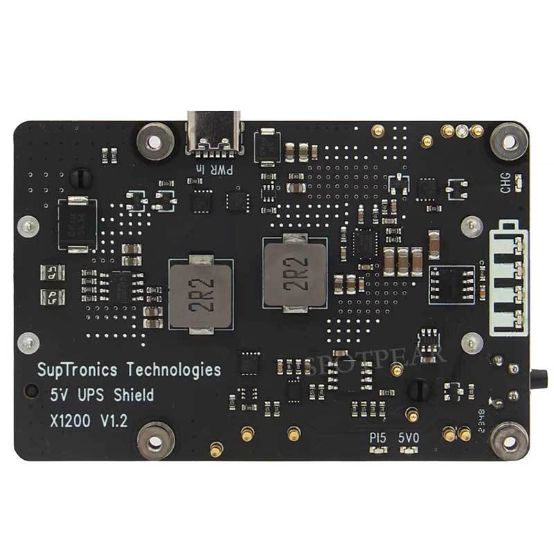 X1200 Raspberry Pi5 UPSPower Management Expansion Board18650Uninterruptible Power Supply Module