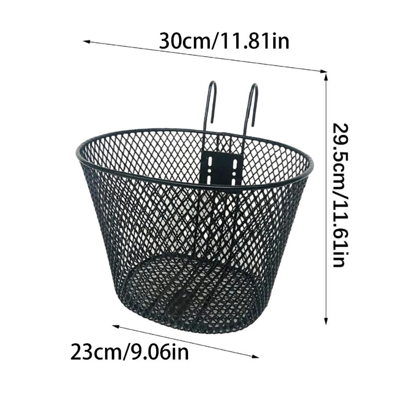 Cesto Metallico per Bici Resistente Comodo Deposito Cesto Anteriore per Bici Gite in Famiglia Accessorio per Bici