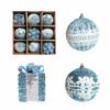 Glitter Christmas Baubles Shatterproof Xmas Tree Hanging Ball  New Year Celebration