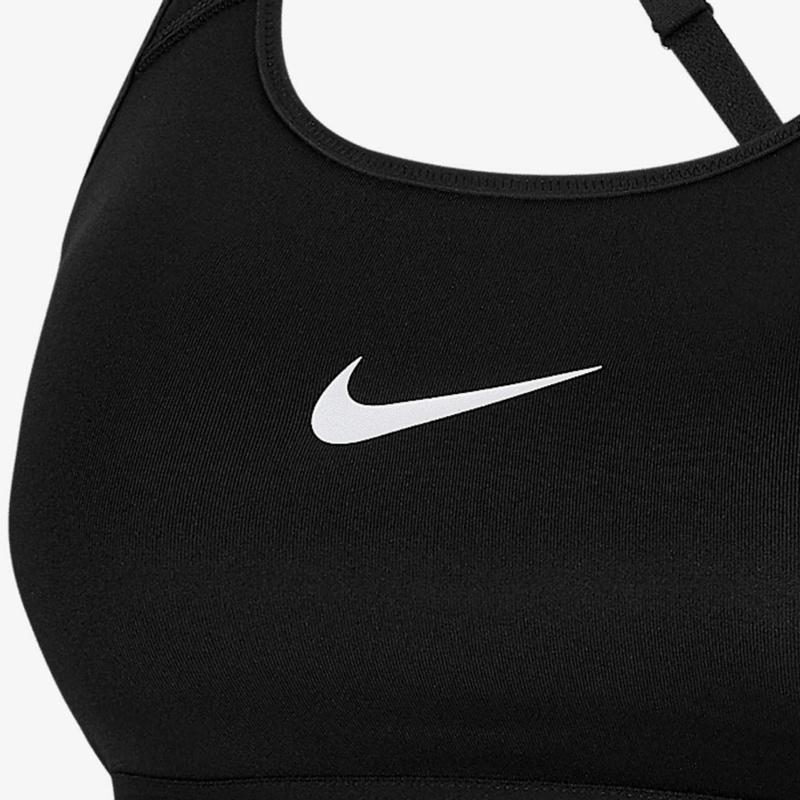 Nike Strappy Solid Medium Support Sports Bra Women Underwear Black CD7130-010