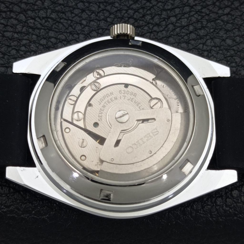 JAPAN SEIKO 5 AUTOMATIC MENS 6309A REFURBISHED WHITE COLOR DIAL WATCH A440317-4 Sk-a440317