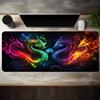 Fantasy Black Dragon Large Desk Mat Antislip Rubber Mousepad For Esport Gaming Room Pc Keyboard Workstation Desktop Decor