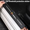 3D Carbon Fiber Protector Strip Auto Bumper Door Sill Anti-stepping Sticker For Fiat Abarth 595 Abarth 500 Abarth 124 Spider 695