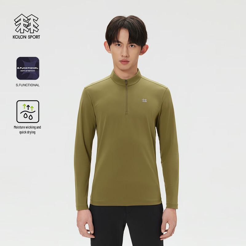 KOLON SPORT Men's S-FUNCTIONAL Half-Zip Long-Sleeve T-Shirt