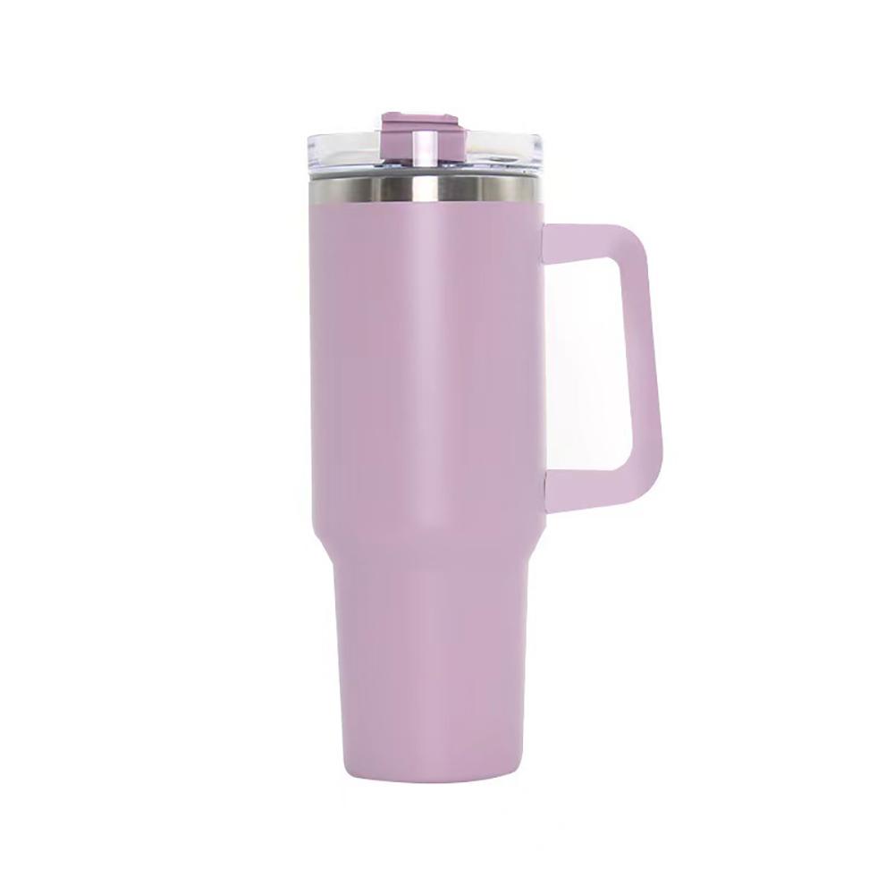 40oz 1200ML High Quality Insulated Tumbler with Handle Straw Double Wall Thermal Iced Travel Cup Coffee Cup Perfect Gift