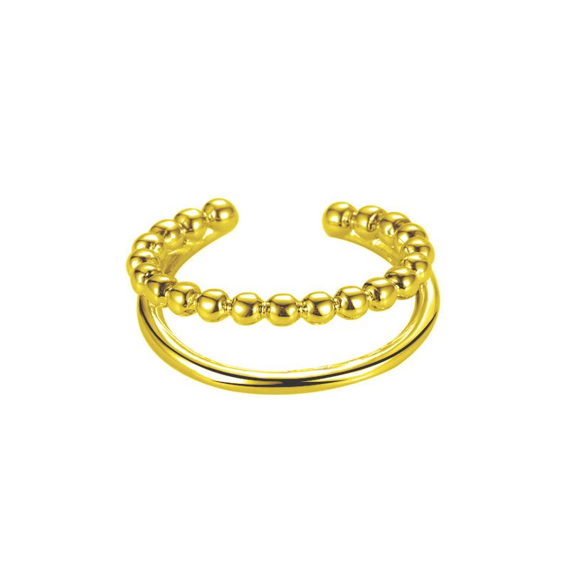 Zirkonový geometrický nepravidelný dvouvrstvý náušnicový klip: Unisex trendy kroucené náušnice, nevyžadují piercing.