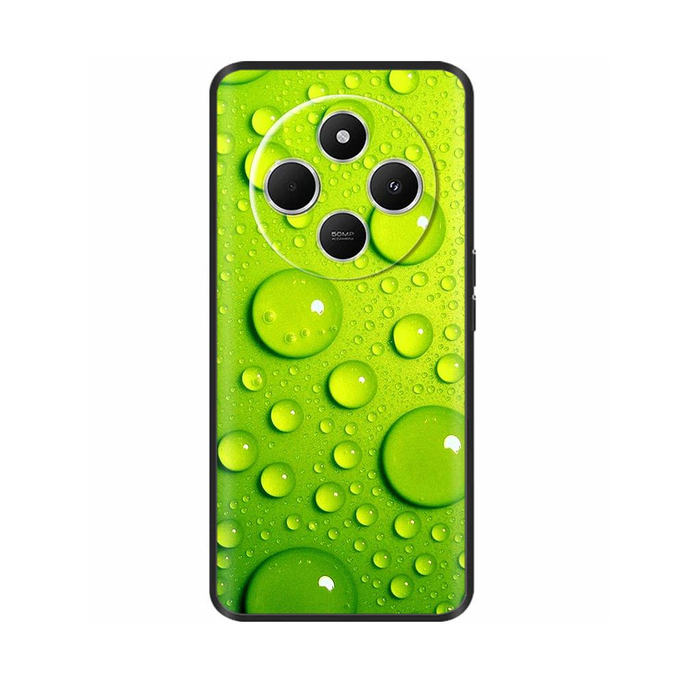 Luxury Painted Case For Redmi 14R 5G Soft Black Silicone Bumper Back Cover for Xiaomi Redmi 14R 14C Cases Funda Shockproof Shell