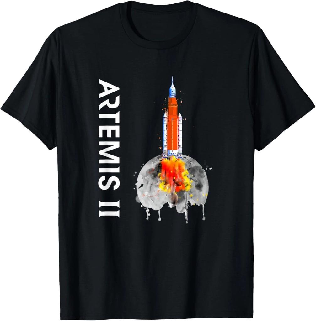 Artemis 2 SLS Rocket Launch Mission To The Moon And Beyond T- Shirt