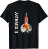 Artemis 2 SLS Raketenstart Mission zum Mond und darüber hinaus T-Shirt
