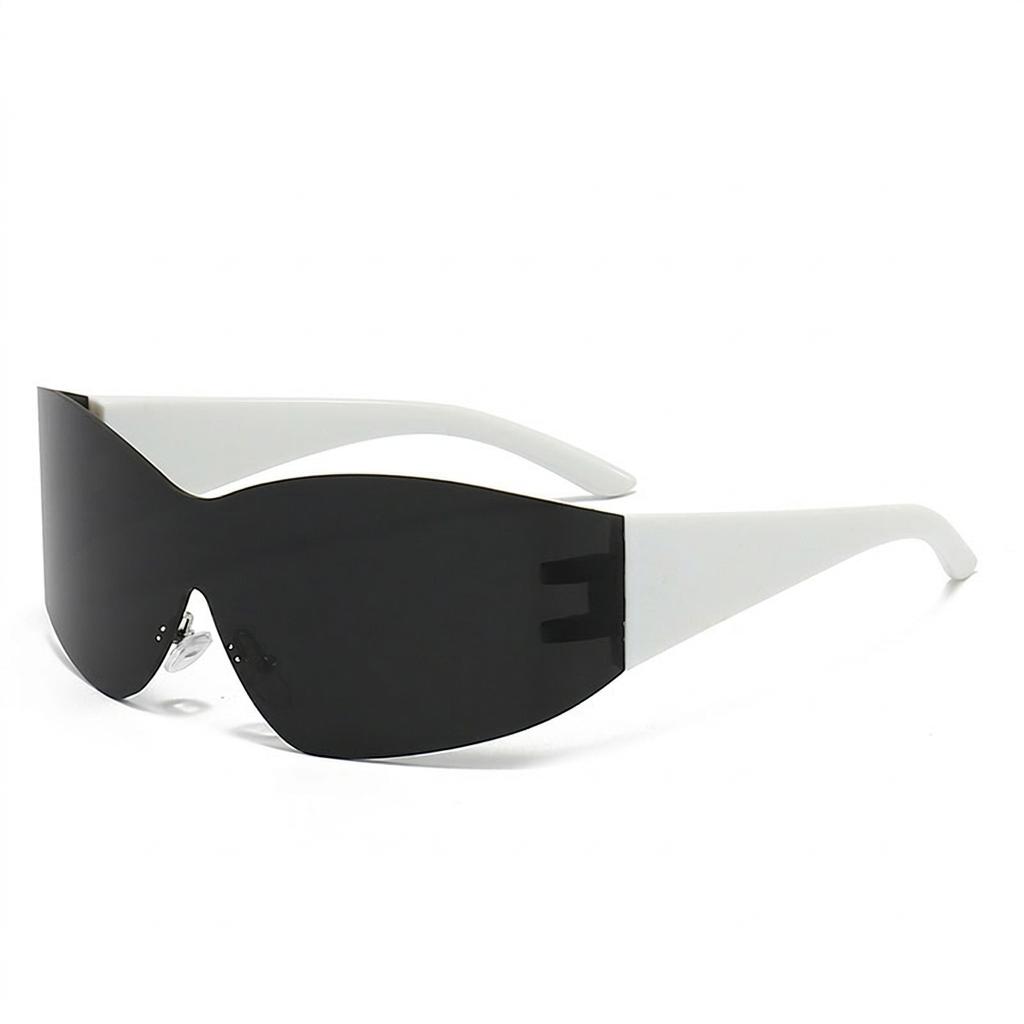 Sports Cycling Sunglasses Polarized Irregular Rimless Sunglasses Uv400 Shades Irregular Large Frame Sunglasses For Driving