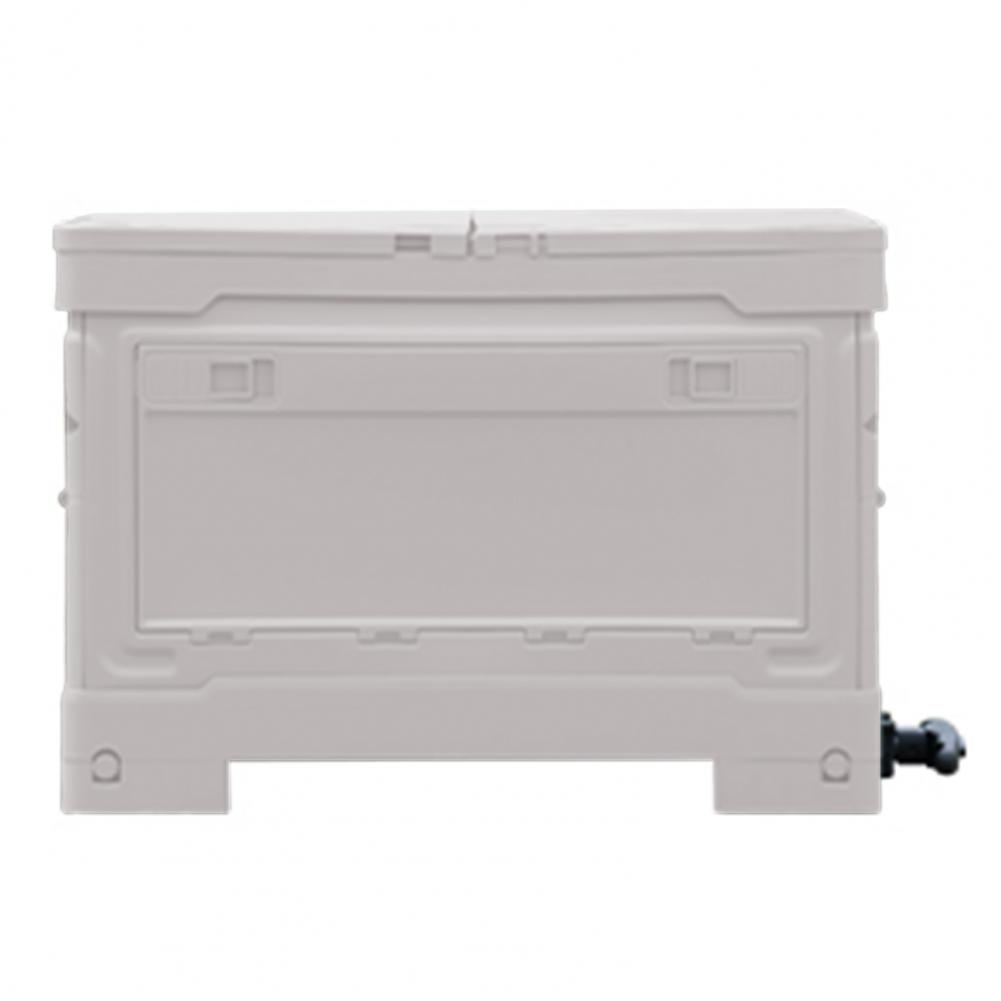 

Легкий уличный стол, портативный складной кемпинговый стол с ящиком для хранения на колесах для организации пикника на открытом воздухе на пляже и кемпинге серый