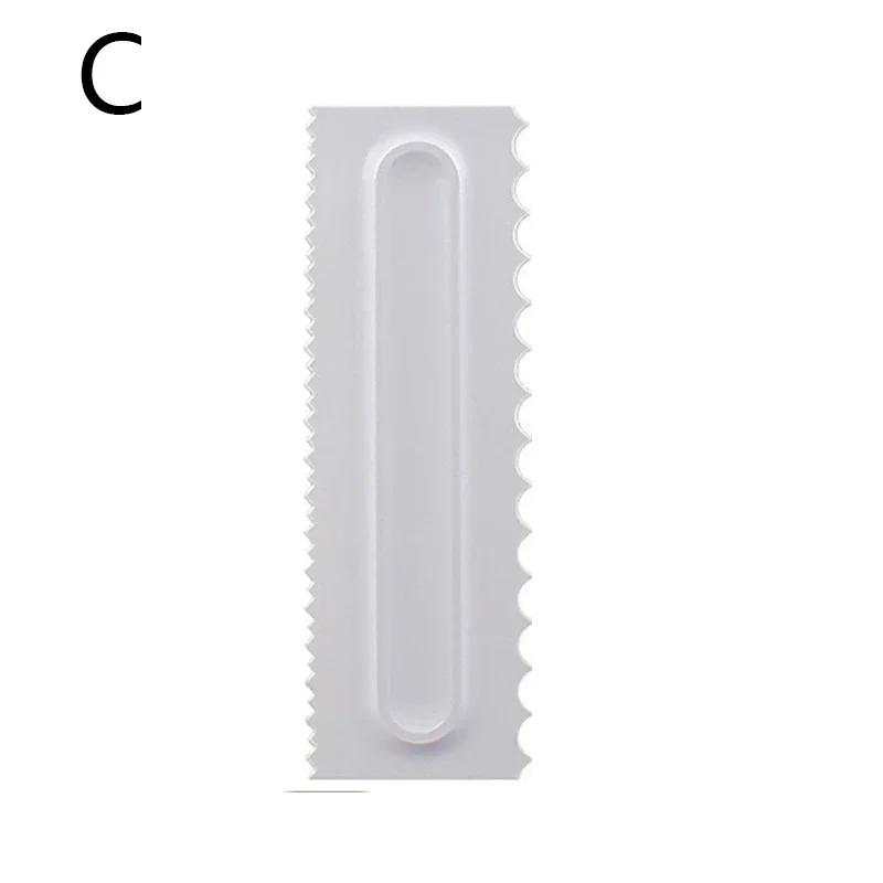 Cake Baking Tools: Fondant Cake Slicer, Pastry Cutters, Irregular Teeth Edge Spatulas, 1pc Cream Scraper for DIY Decorating