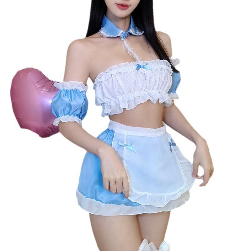Sex Underwear Sweetheart Maid Uniform Set Pure Desire Maid Set Cute Maid Split Set Seduction