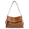 New Cowhide Tote Bag Niche Design Large Capacity Messenger Bag High Fashion Shoulder Armpit Bag