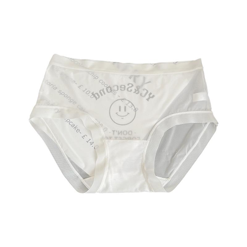 Damenunterwäsche Smiley Ice Silk Ultradünne, schnell trocknende Höschen, dünne Mädchen-Slips