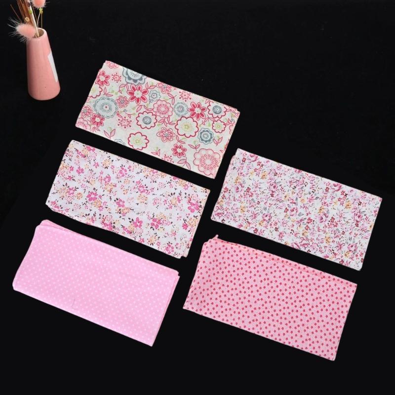 Flower Printing Handkerchief 10PCS Pocket Hankie Towel Sweat Wiping Cloth Kerchief for Adult Unisex Gifts Packing Cloth