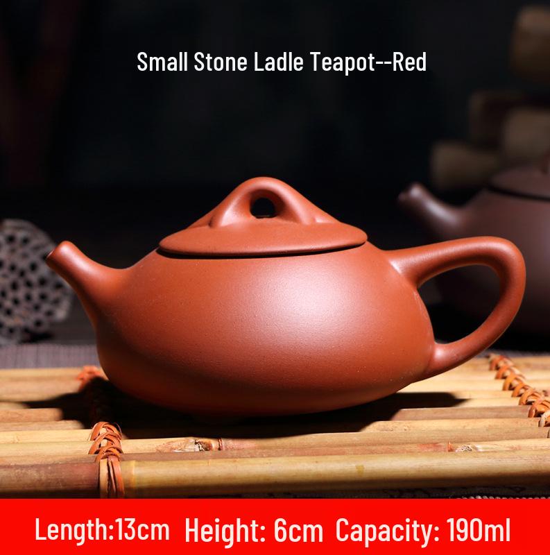 Purple Clay Zhu Ni Ceramic Kung Fu Teapot with Filter - Small Household Tea Maker Set