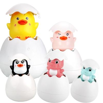 Cute Dinosaur Duck Penguin Egg Water Spray Sprinkler Baby Bathing Toy Kids Bathroom Sprinkling Shower Swimming Water Toys Gift