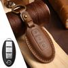 Genuine Leather Handmade Car Key Cover for Nissan