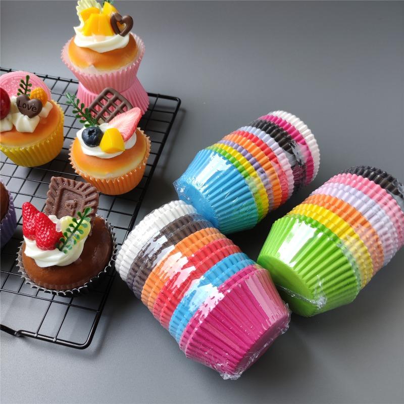 200/300/500pcs Mixed Color Baking Cups Cupcakes Muffin Liners Paper Cup Molds Greaseproof  Wrapper for Party Wedding Birthday