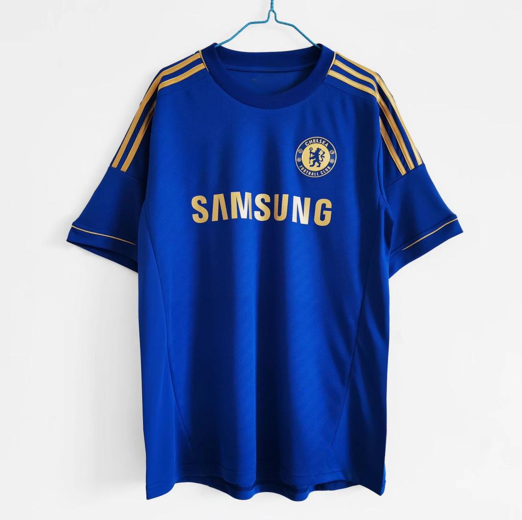 Maillot domicile bleu rétro Chelsea en gros N°. 9 Torres Non. 11 Drogba maillot de football classique pour adulte