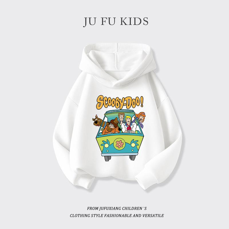 Scoobys-Doos Hoodie for Kid Toddler Kawaii Long-sleeved Girls Winter Thin Sweatshirt Fashion Printed Warm Children's Tops Gift