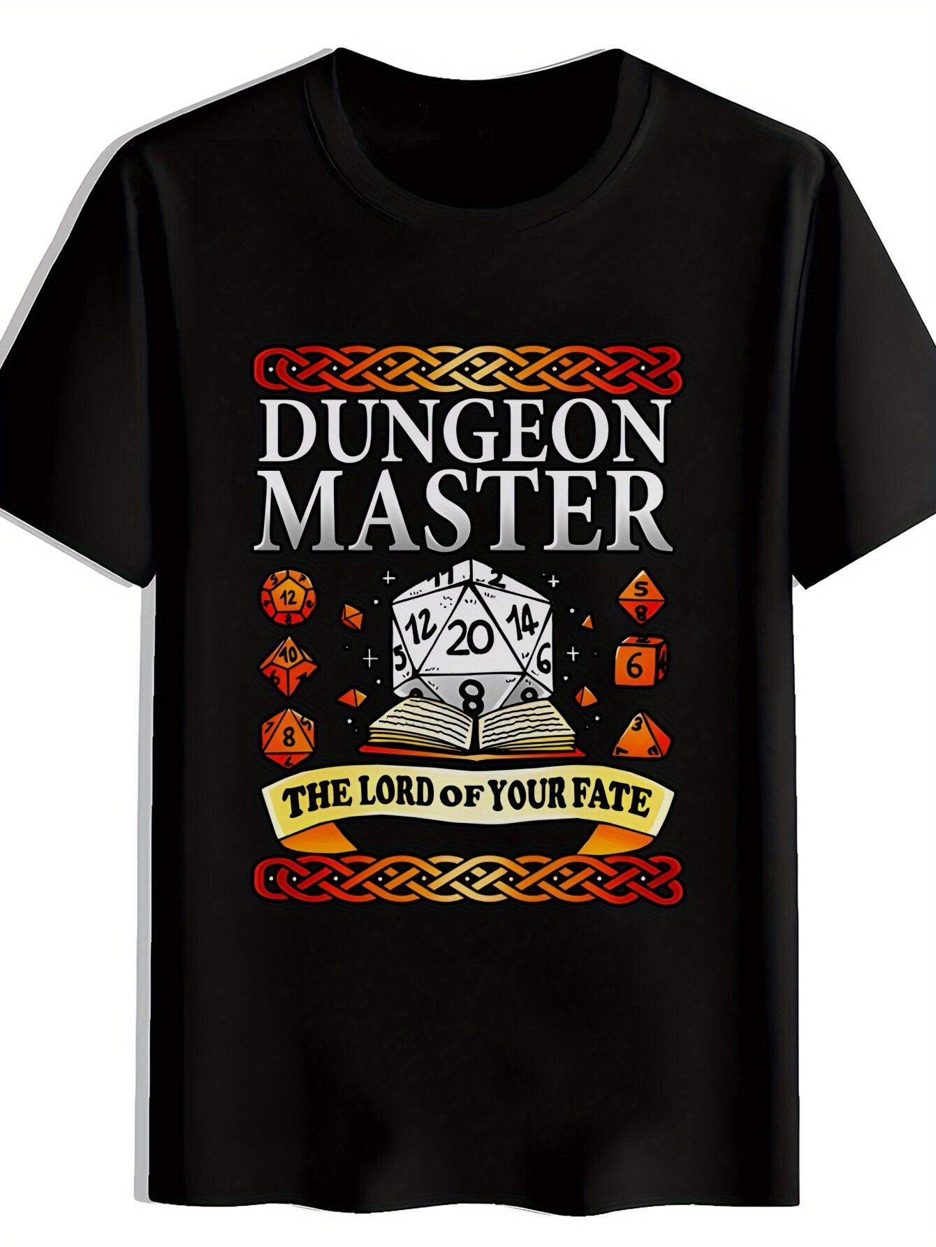 

Dungeon Master Graphic Print T-shirt - Black S