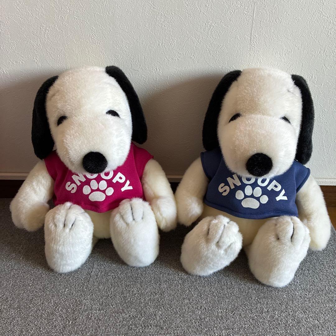 Retro SNOOPY stuffed toy set of 2 made by Sekiguchi